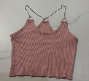 Chain Detail Crop Top