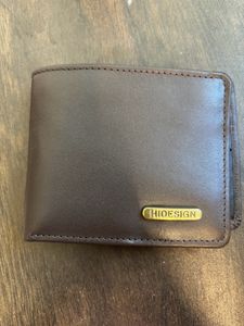 Hidesign Brown Two Fold Leather Wallet