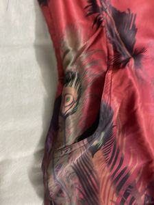 Feather Print Dress