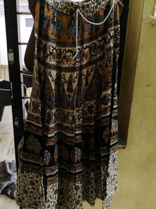 Elephant Print Ethnic Skirt