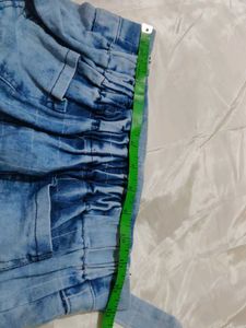 Denim Tie Waist Shorts