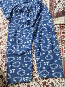 Cute Heart Print Top with lower