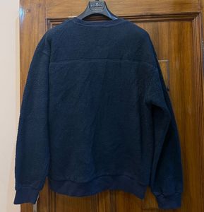 Navy Blue Fleece Sweatshirt