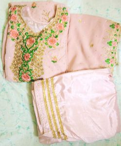 Pink Embroidered Salwar Kameez