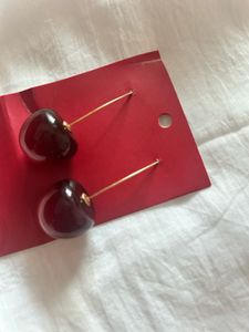cherry earrings