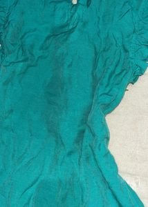 Green Ruffle Top