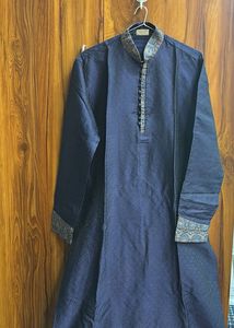 Elegant Navy Blue Kurta