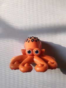 Orange Octopus Kinder Joy Toy Figure