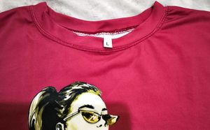 A Crop Top With Stylish Graphic