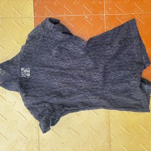 Lace Top with Collar