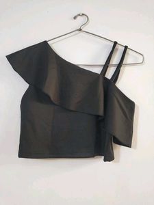 Black Sassy Crop Top
