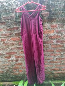 Maroon Jumpsuit 🍒