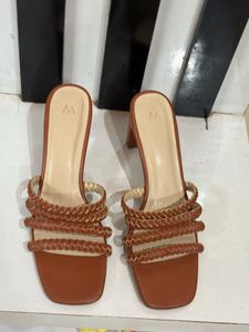 Braided Strap Heeled Sandals