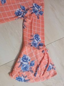 Peach Colour Top For Girls