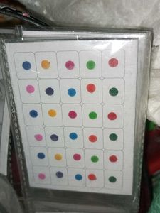 Pack Of 10 Multi-colored Bindi
