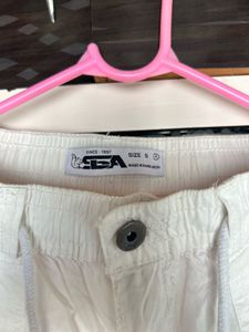 White Cargo Pants