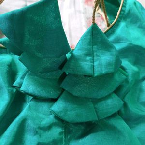 🦚Elegant Teal Saree🦚