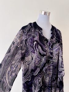 CHIFFON RUFFLE SHIRT