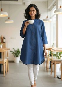 Denim Tunic Top