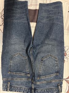 Ripped Blue Denim Jeans