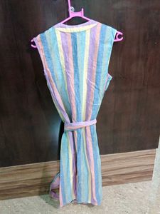 Muted Colored Linen Dress
