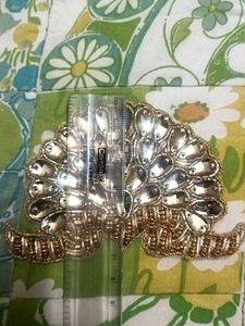2 Embroiderd Patches For Saree Blouse Arm.