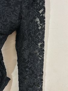 Elegant Black Lace Top