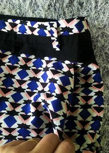 Patterned Mini Skirt