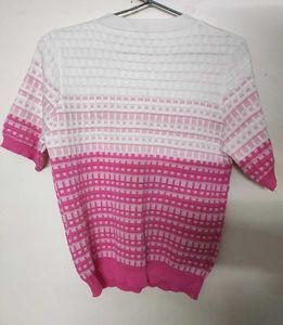 Pink Ombre Knit Top