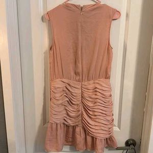 Korean Sexy Peach Silky Dress