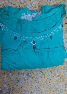 CREPE COTTON KAFTAN DRESS