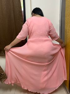 Peach Embellished Gown