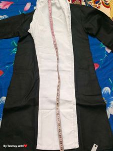 Black Kurta White Pajama For Boys