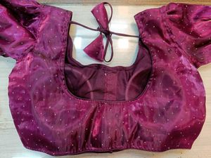 Wine Colour Jimichu Blouse
