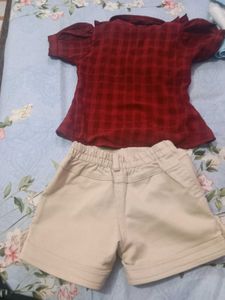 Cute Kids Outfit - Top &amp; Shorts Set