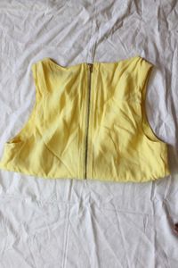 Forever 21 Yellow Crop Top