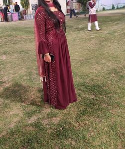 Elegant Maroon Kurta Set