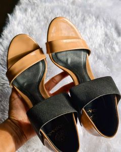 Nude &amp; Black Stiletto Heels