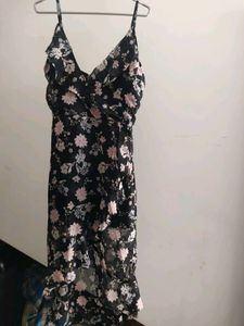Sale 💵Black Ruffle Chiffon Dress