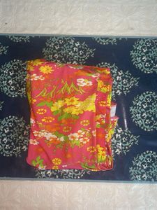 Girls Pink Floral Swimsuit
