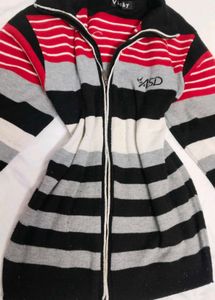Striped Zip-Up Jacket