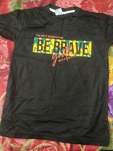 women&#39;s Black &#39;Be Brave&#39; Graphic T-Shirt
