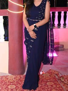 Indya Prestiched Western Style Saree