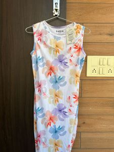 Floral Shein Bodycon Dress in small size