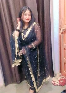 Elegant Black Net Dupatta