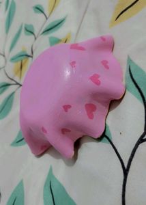 Handmade Pink Heart Trinket Dish Bowl