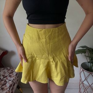 Yellow Mini Skirt