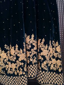 Emerald Green Velvet Gown