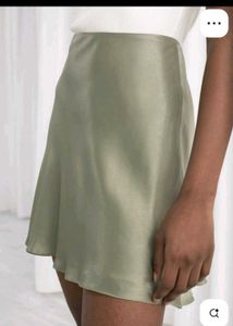 Hnm Satin Skirt.