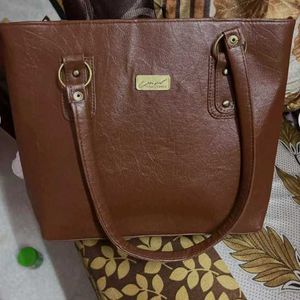 Brown Leather Tote Bag